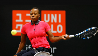 Star du tennis en fauteuil roulant, la Sud-Africaine Kgothatso Montjane rêve de triompher sur le monde